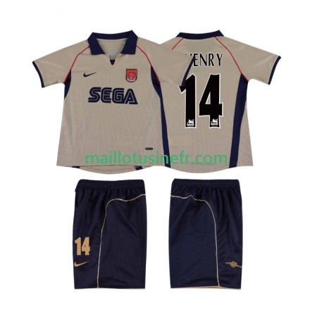 Maillot de Foot Arsenal Thierry Henry 14 2001 Extérieur Retro 2002 - Enfant